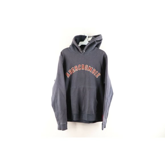 Abercrombie & Fitch Other - Vintage Abercrombie & Fitch Mens Small Heavyweight Felt Letter Spell Out Hoodie